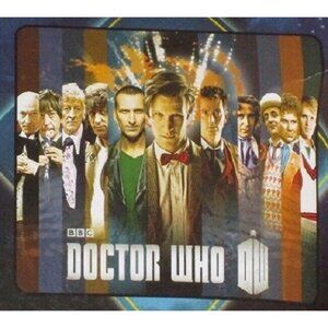 New Dr WHO 11 Doctors Velveteen Fleece Throw Gift Blanket Doctor British TV Show